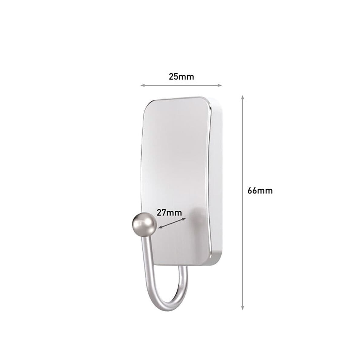 Hanging Towel Rail 3M 25 X 66 X 25 MM Silver nickel (1 Unit)
