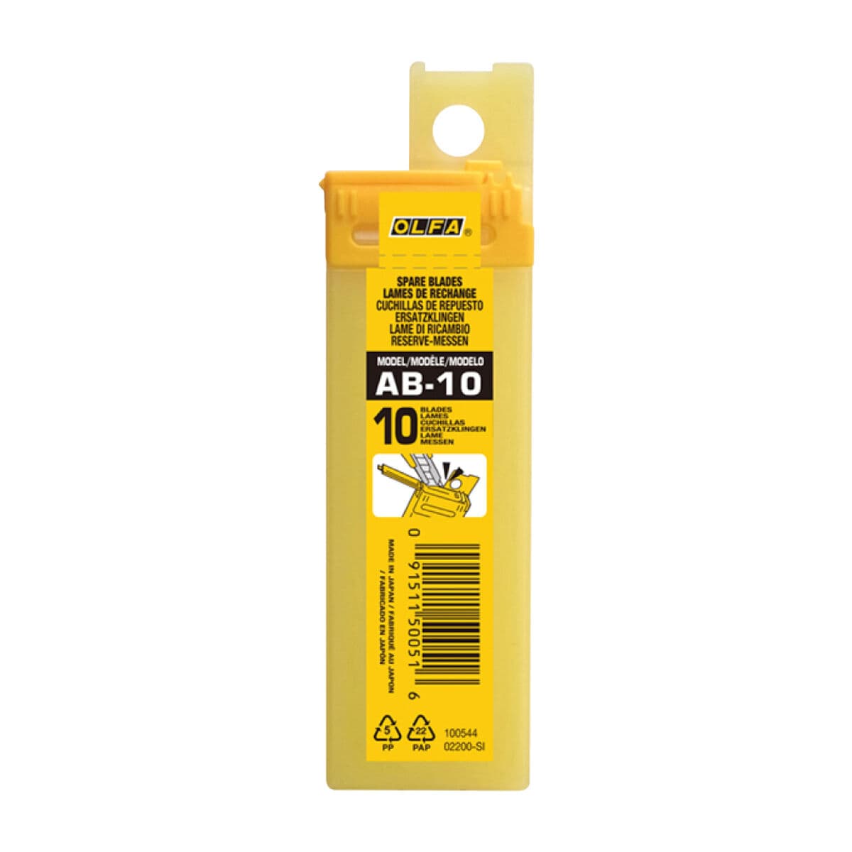 Knife Blade Olfa AB-10 chunkable 10 Units