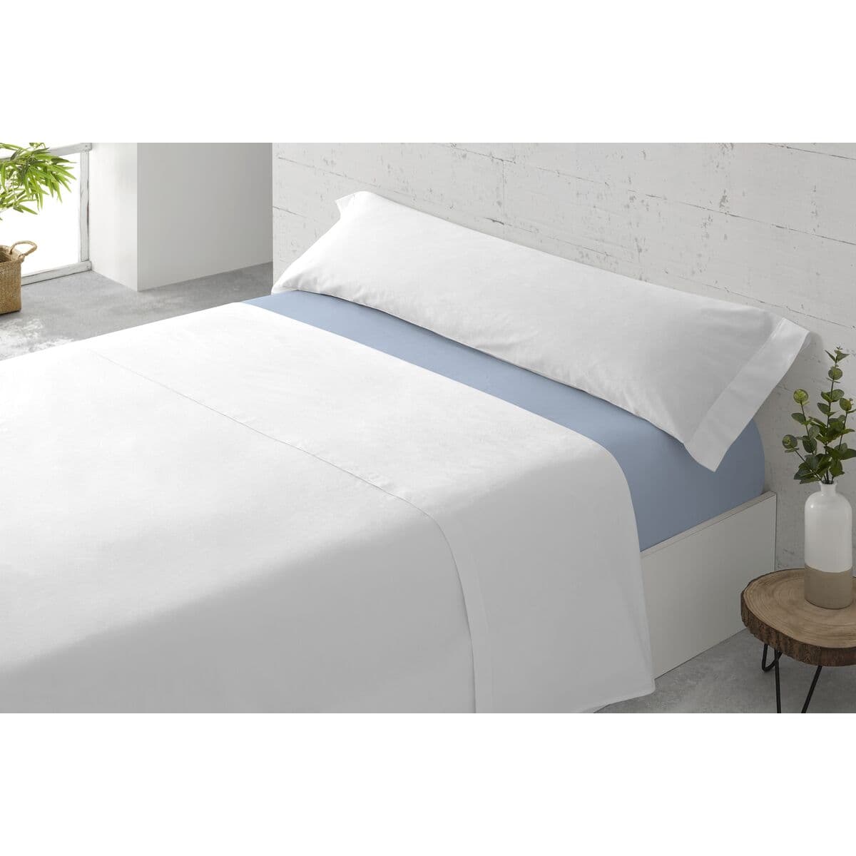 Fitted bottom sheet Paduana Light Blue 105 x 30 x 200 cm Single