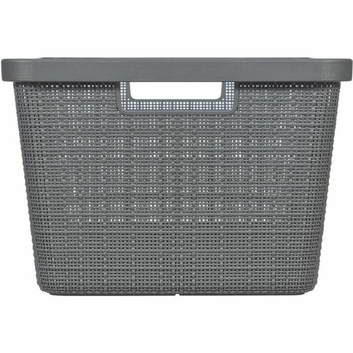 Multi-purpose basket Curver Dark grey Jute Plastic