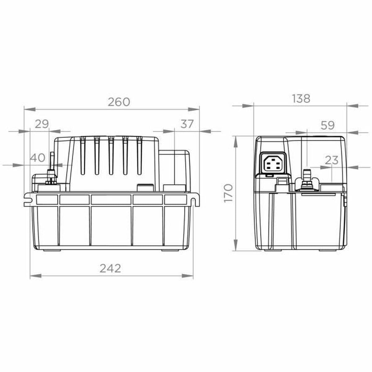Condensate lift pump SFA Sanicondens Eco V02
