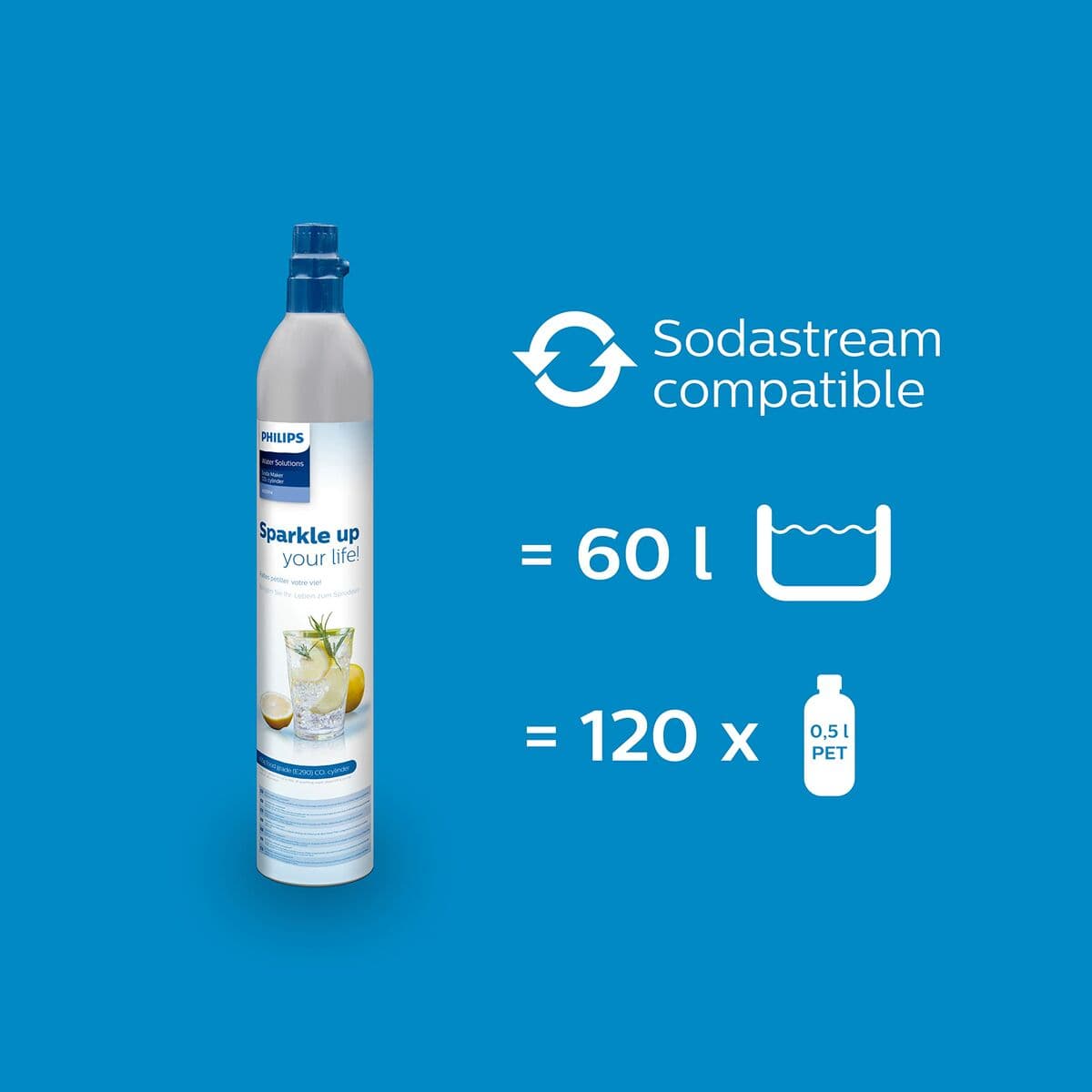 Soda Philips ADD913/10 Silver Metallic 60 L