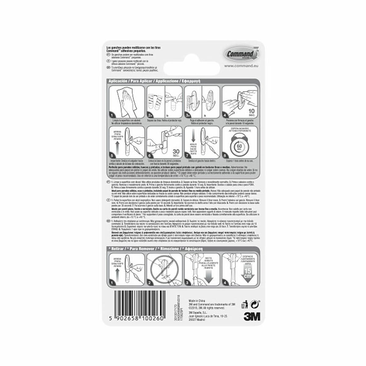 Hook for hanging up 3M 450 g White (2 Units)