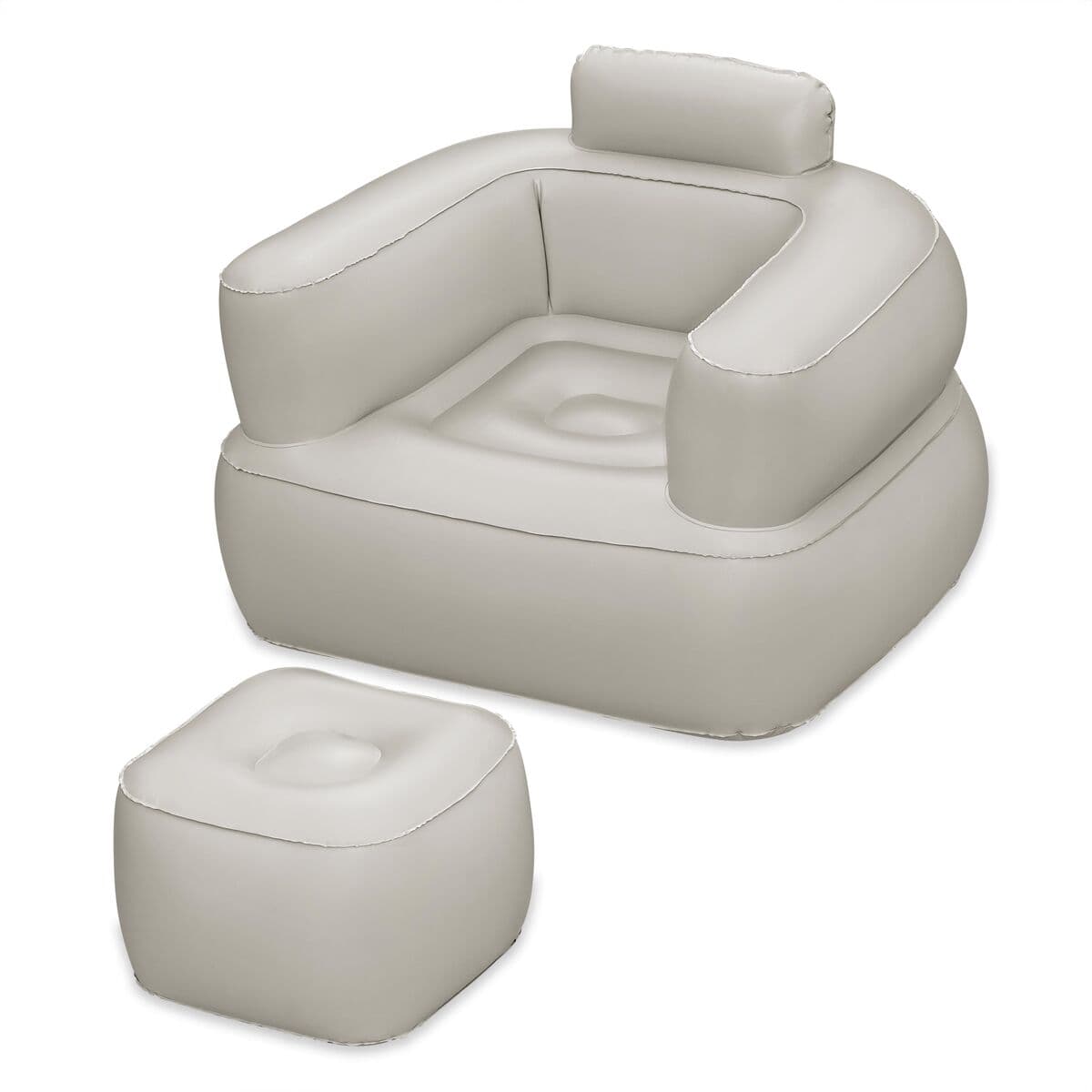 Bestway Inflatable Armchair with Footrest Assorted Color 107x99x80/48x48x36 cm Indoor 75137