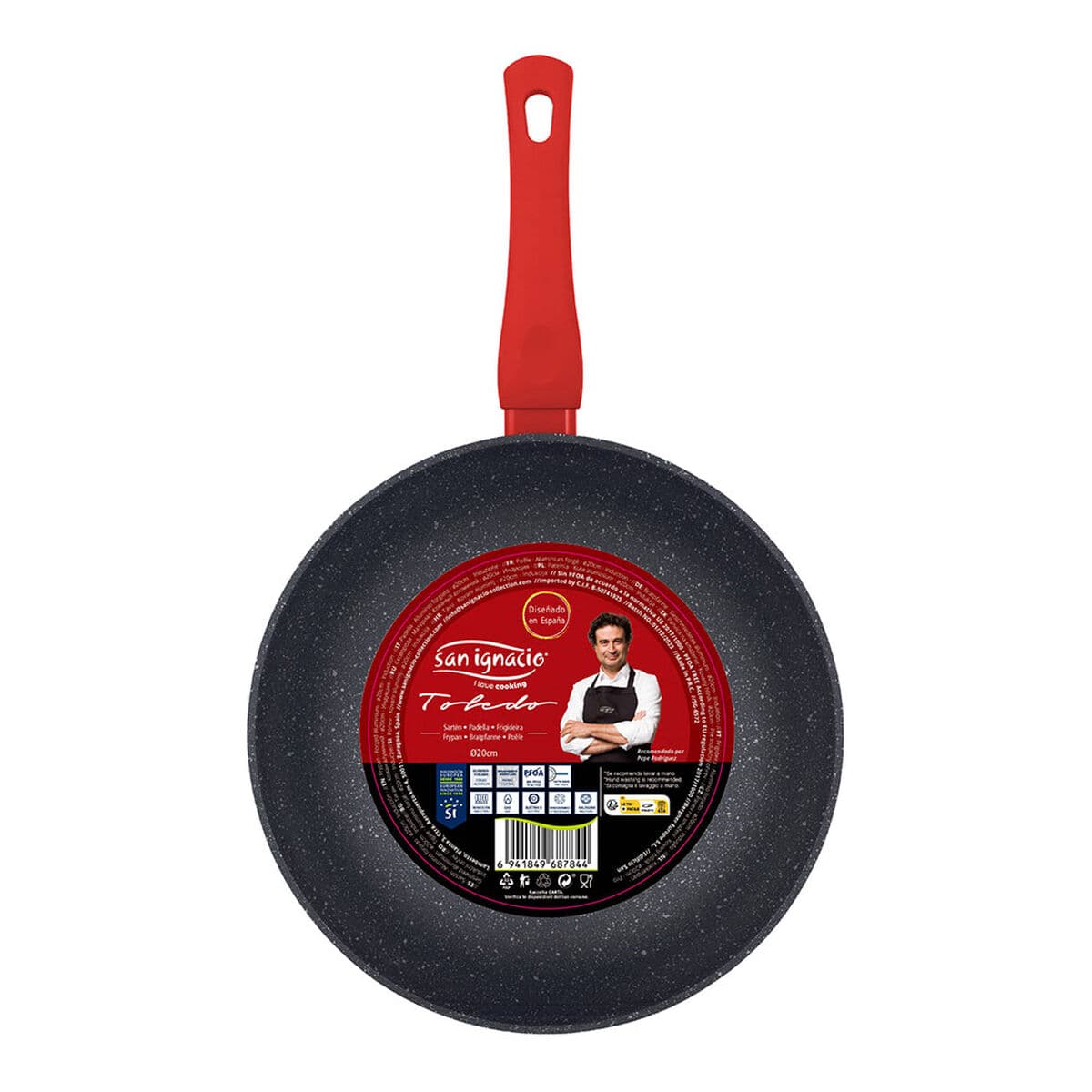 Wok Pan San Ignacio toledo Black Toughened aluminium Ø 20 cm