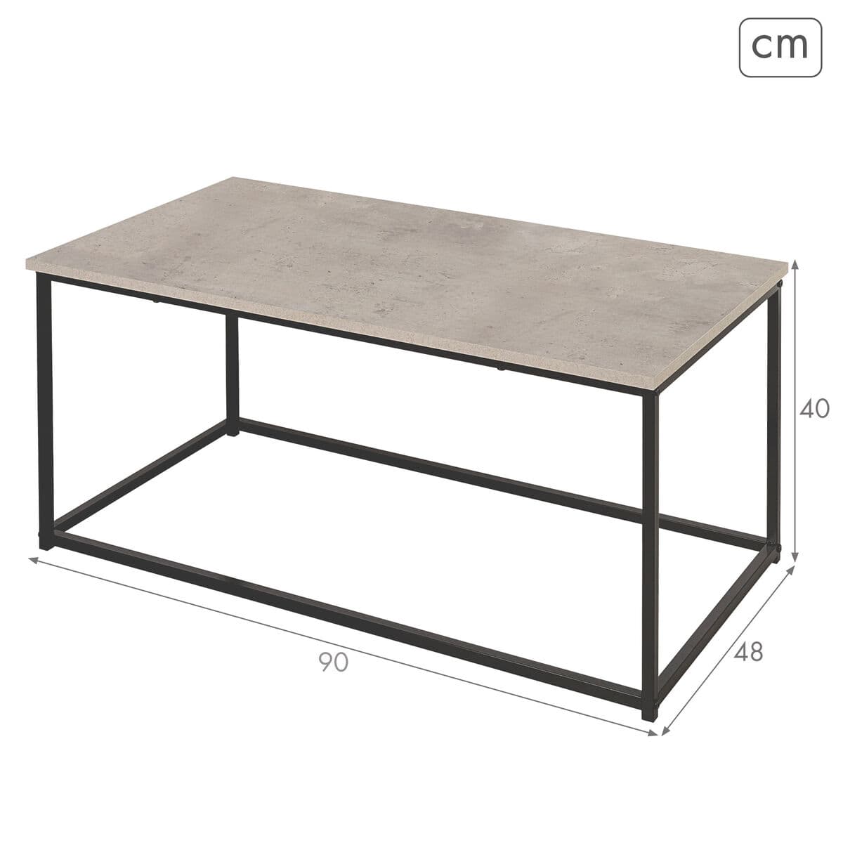Centre Table Max Home 90 X 40 X 48 CM