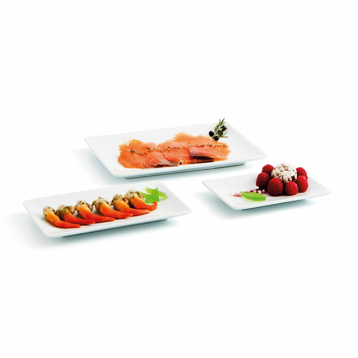 Plate Quid Gastro Fun Small White Ceramic 16,5 x 9,5 x 2 cm (6 Units) (Pack 6x)