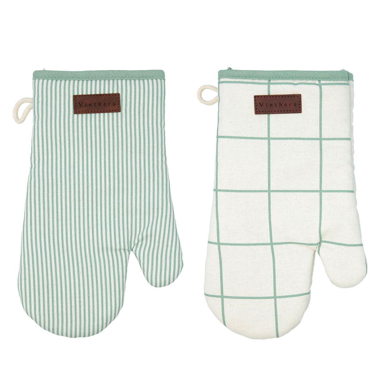 Oven Mitt Vinthera Okapi Due Bicoloured Textile 18 x 28 cm (2 Units)