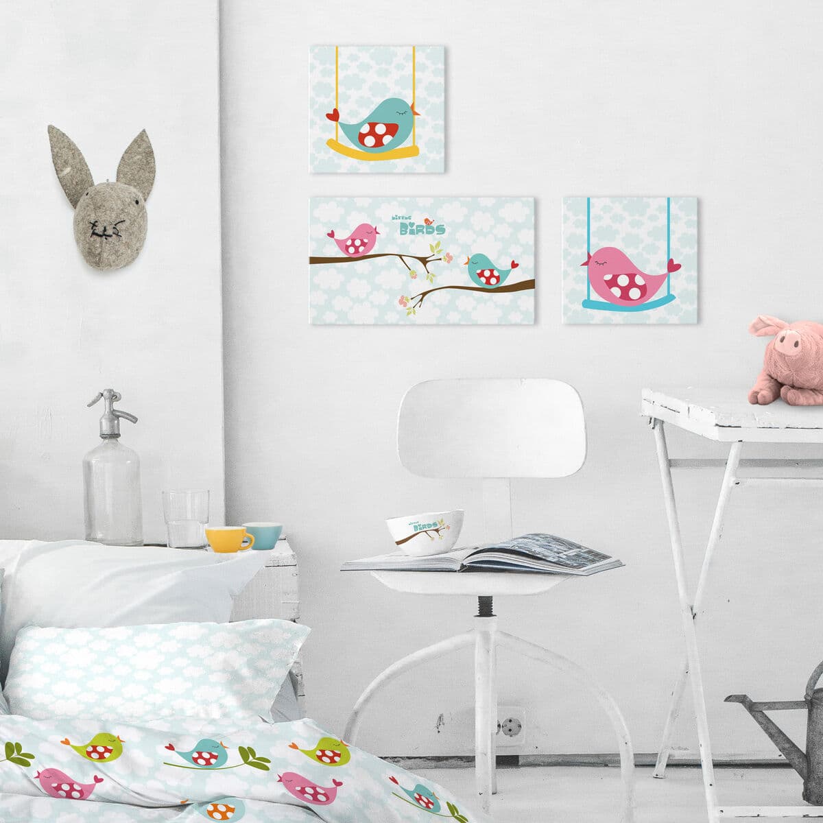 Canvas HappyFriday Mr Fox Little birds