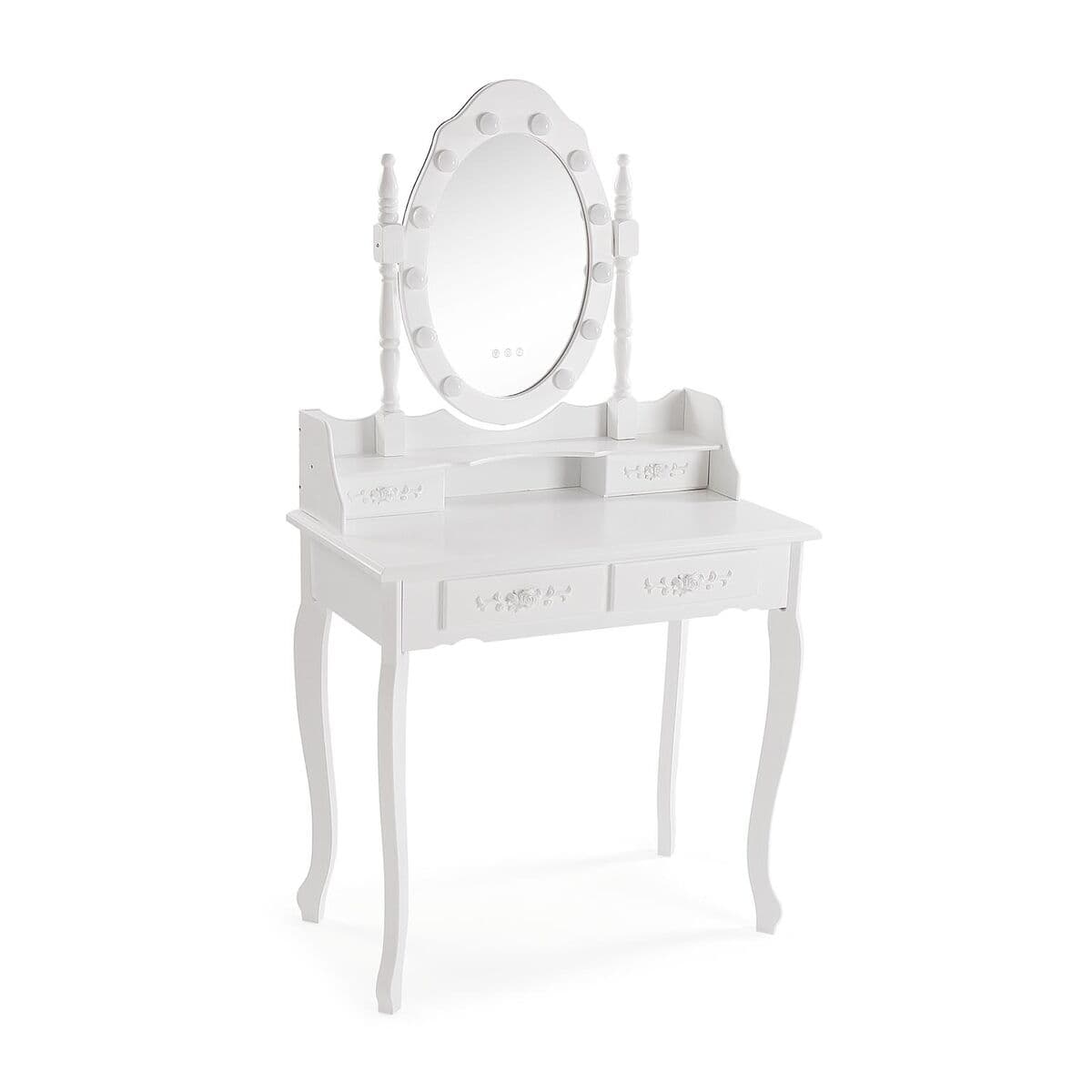 Dresser Versa White Wood Crystal MDF Wood 40 x 146 x 75 cm
