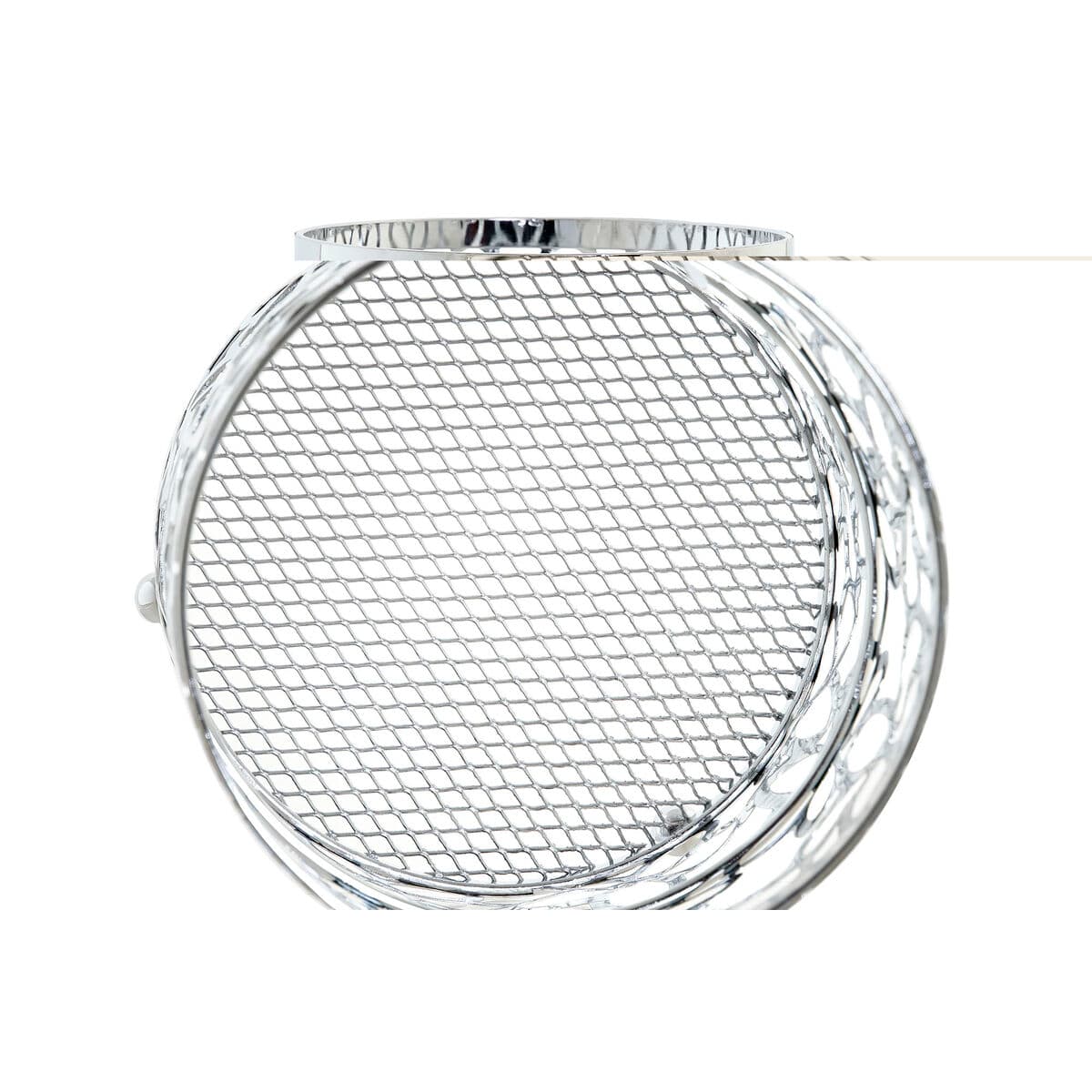 Cutlery basket DKD Home Decor Silver Metal Marguerite 12 x 12 x 15 cm