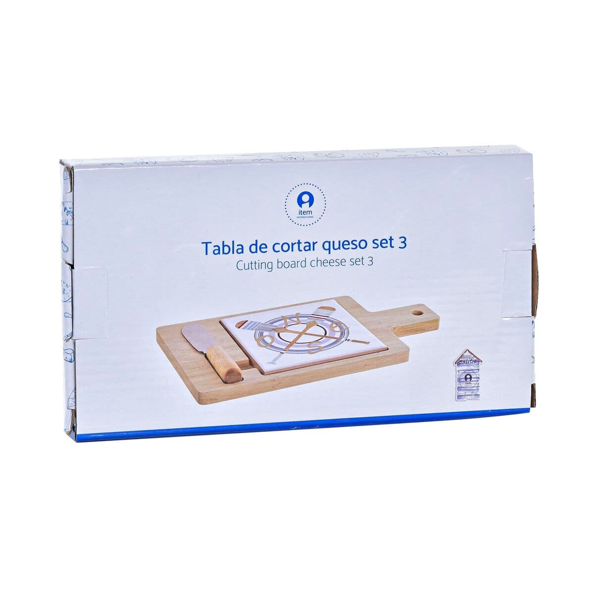 Cheeseboard DKD Home Decor Bamboo Aluminium Stoneware 21,5 x 11,8 x 1,5 cm (3 Pieces)