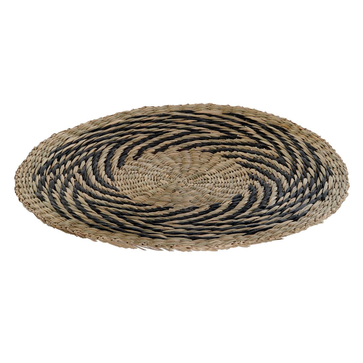 Table Mat DKD Home Decor Black Natural 38 x 38 x 1 cm