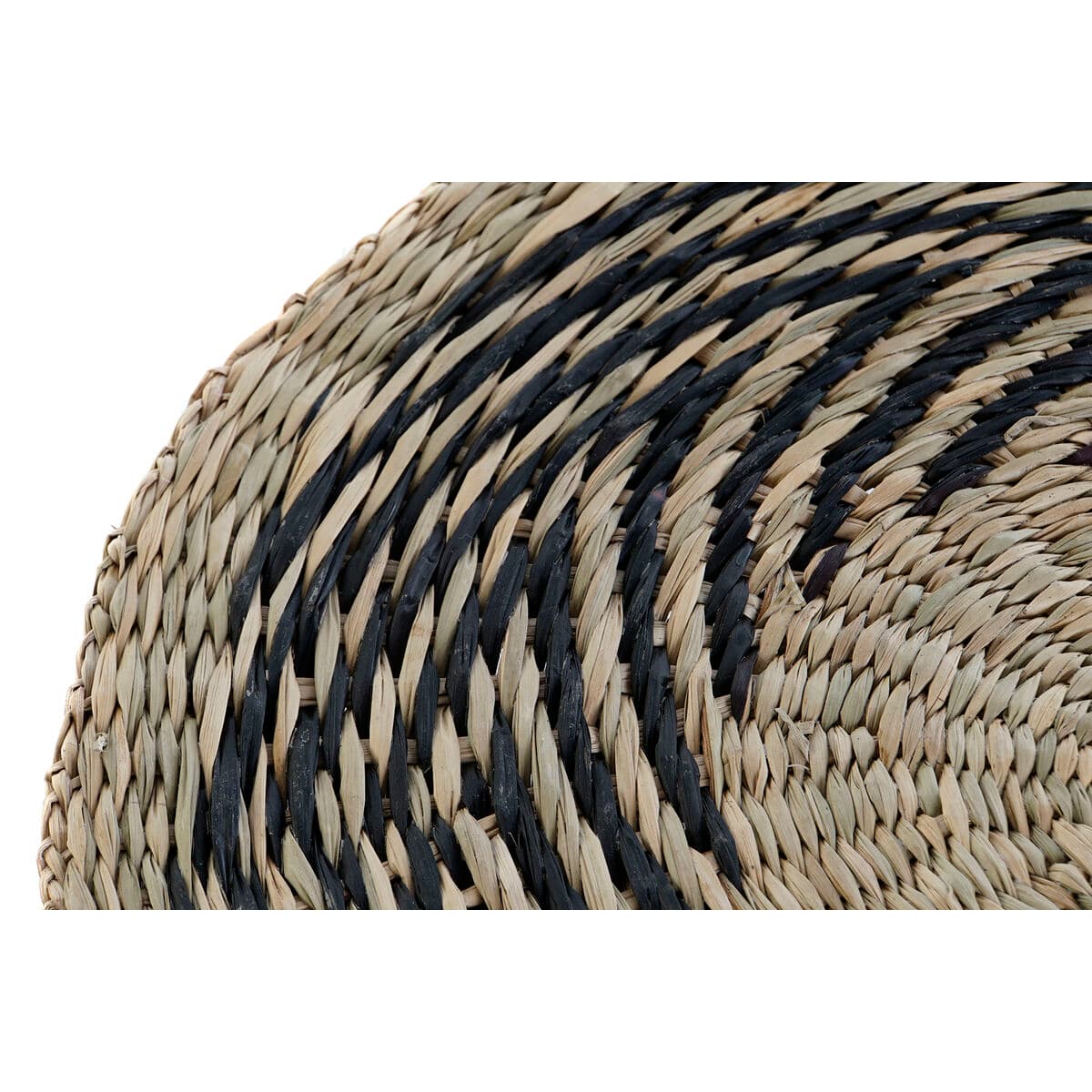 Table Mat DKD Home Decor Black Natural 38 x 38 x 1 cm