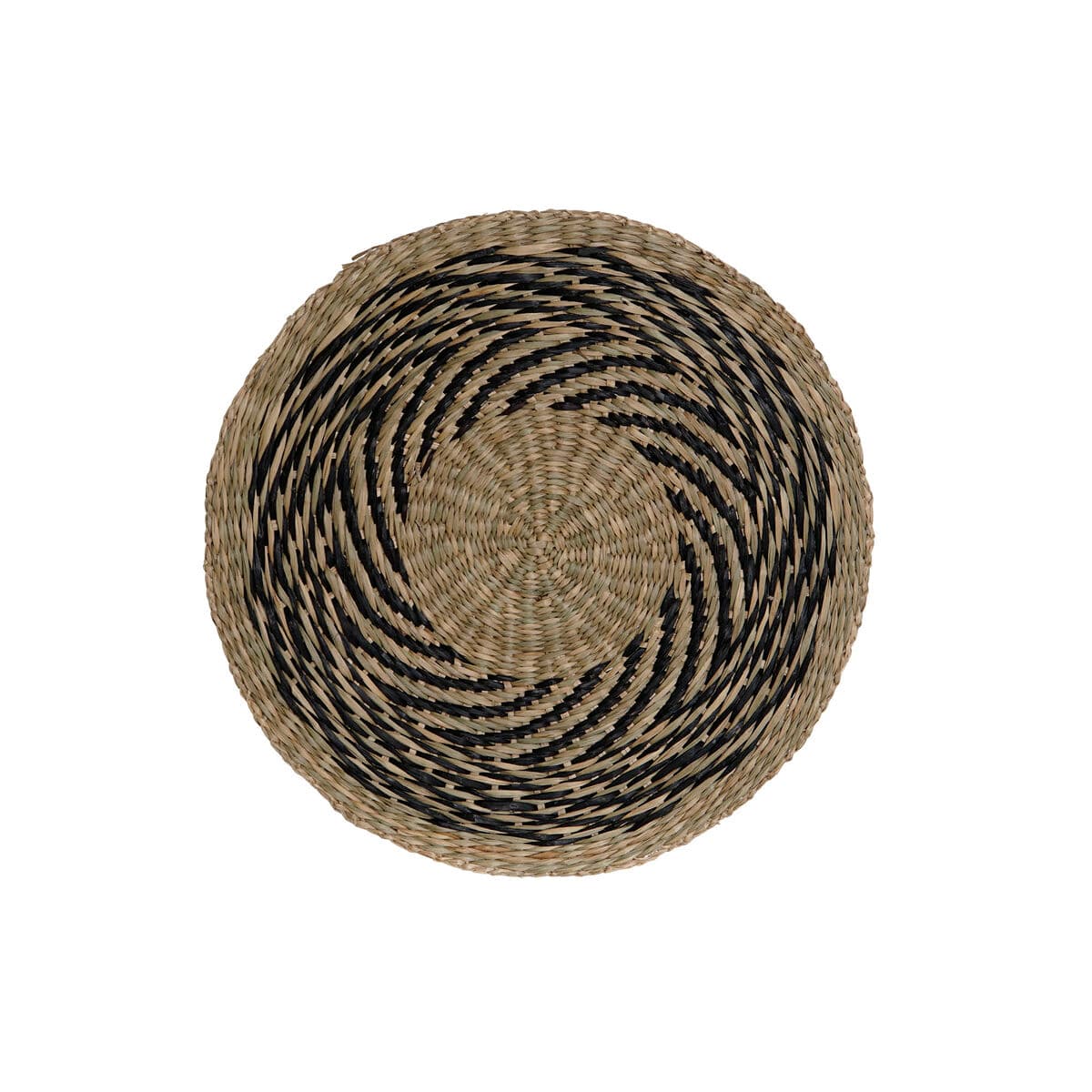 Table Mat DKD Home Decor Black Natural 38 x 38 x 1 cm