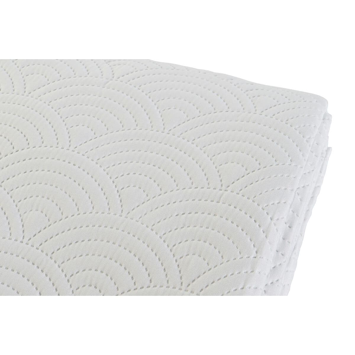 Bedspread (quilt) DKD Home Decor White Single King size 180 x 260 x 1 cm