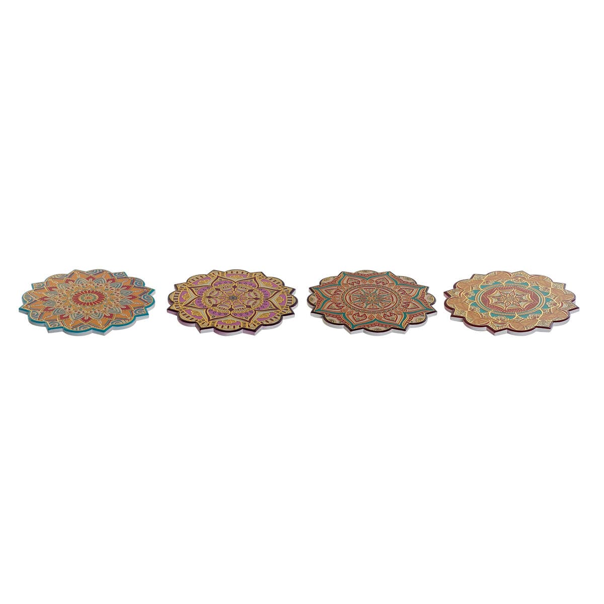 Table Mat Home ESPRIT Cork Dolomite 20 x 20 x 1 cm (4 Units)