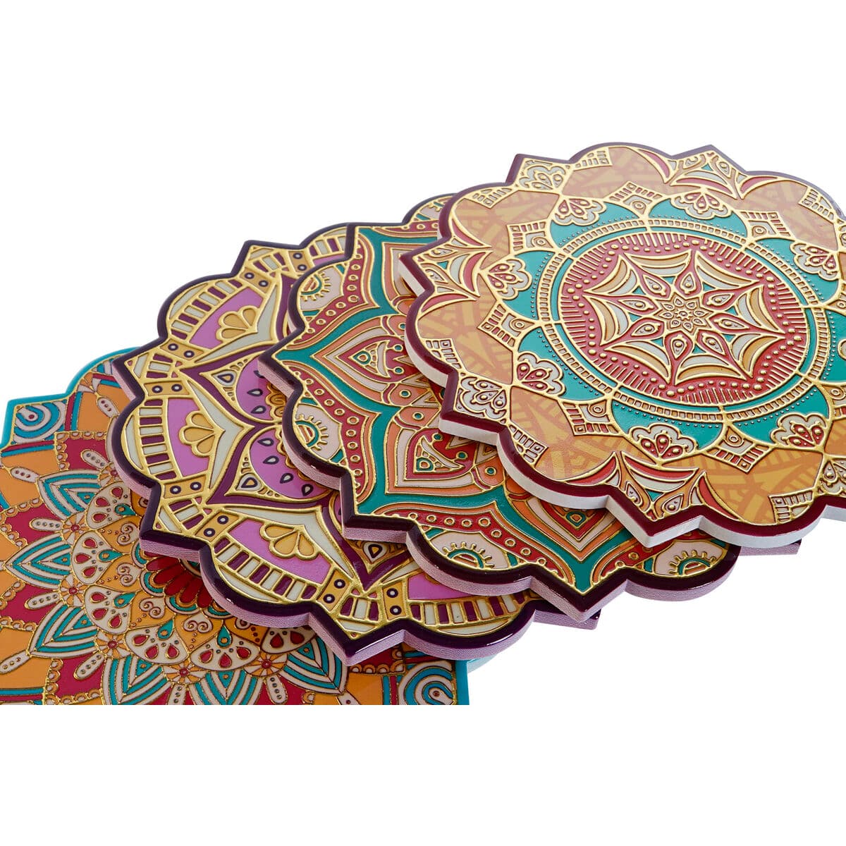 Table Mat Home ESPRIT Cork Dolomite 20 x 20 x 1 cm (4 Units)