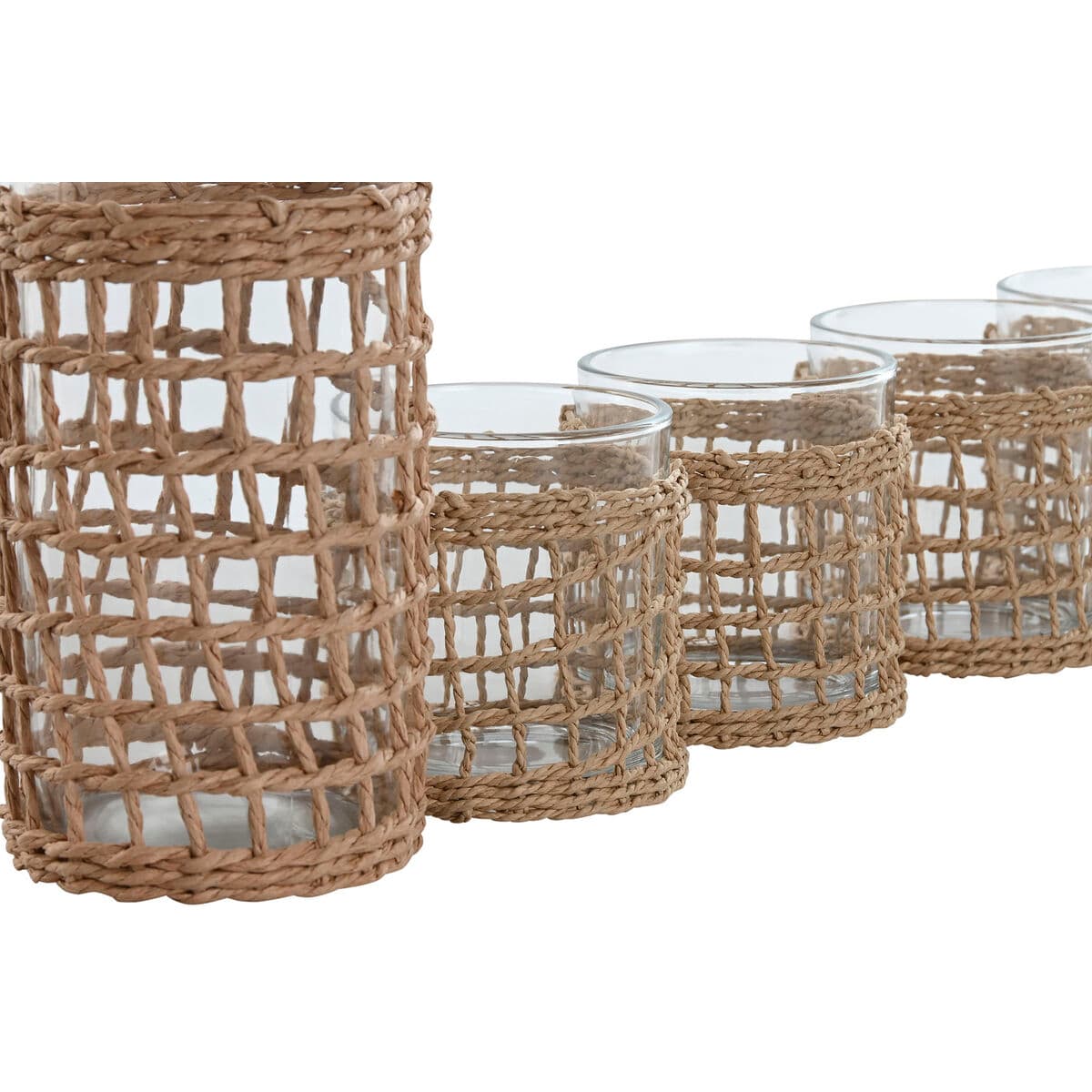 Set of glasses with bottle Home ESPRIT 240 ml 1 L (4 Pieces)