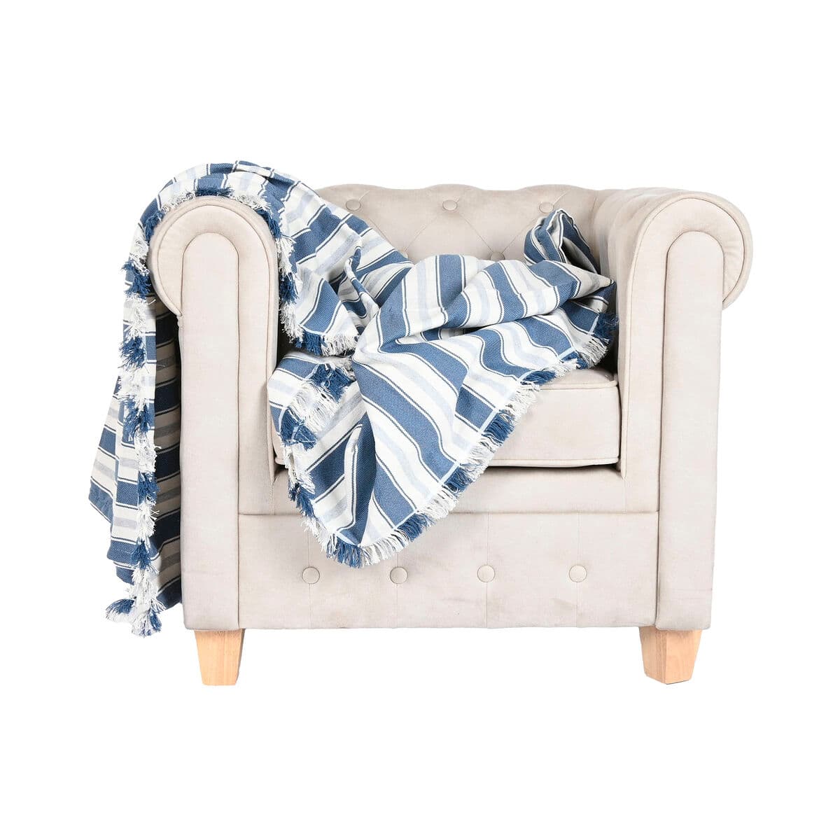 Bed Cover Home ESPRIT Blue Grey