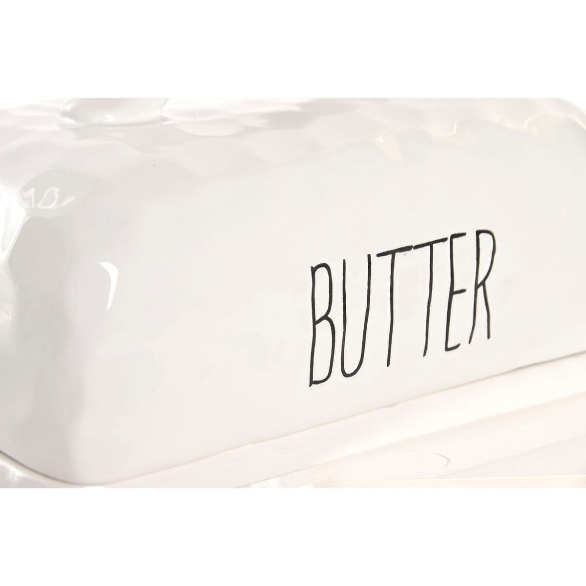 Butter Dish Home ESPRIT Porcelain 19 X 11,4 X 11 CM