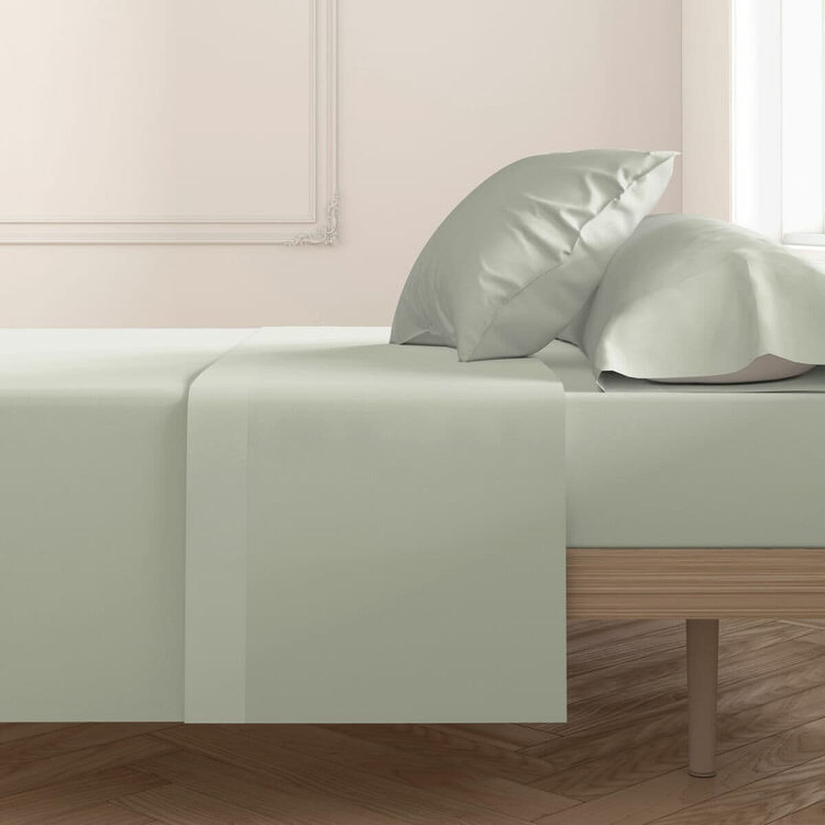 Pillowcase Happy Home Mint 90 cm