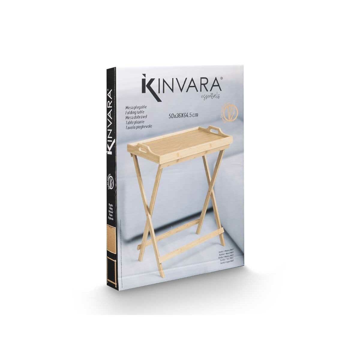 Folding Side Table Kinvara Natural 50 x 36 x 64,5 cm