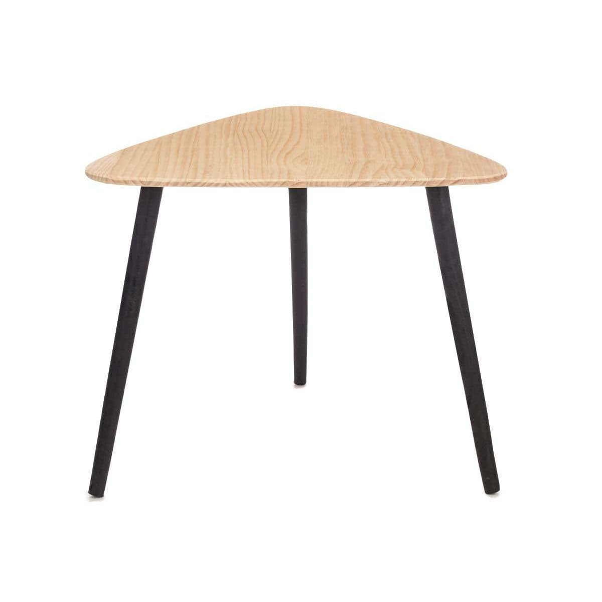 Centre Table Gift Decor Brown Black Wood 60 x 48 x 64 cm