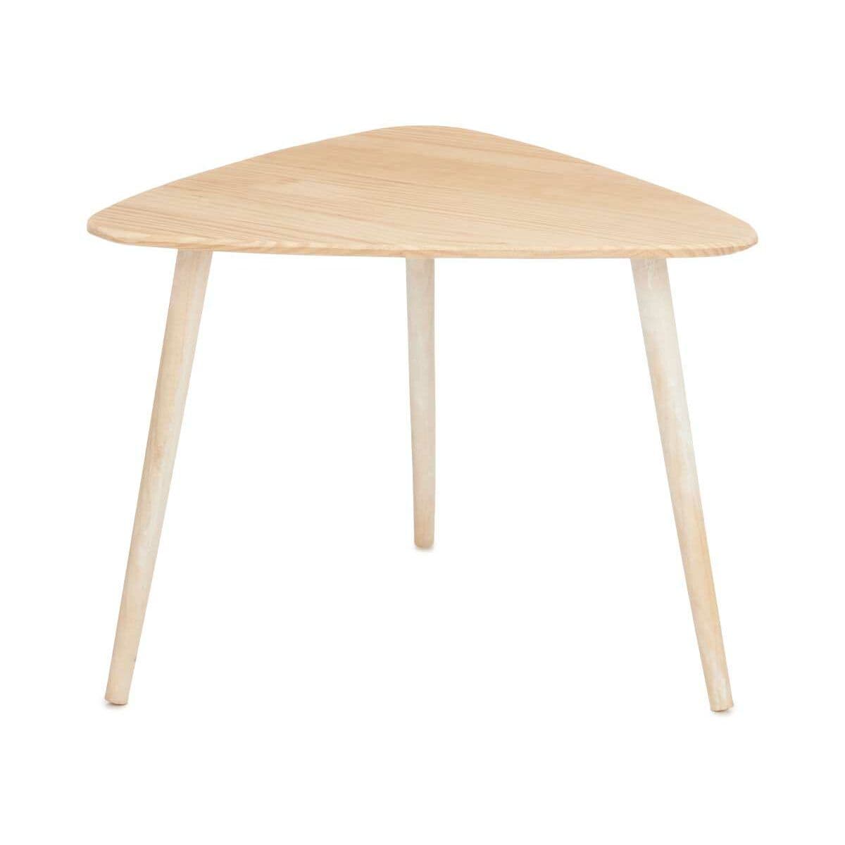 Centre Table Gift Decor White Brown Wood 60 x 48 x 64 cm