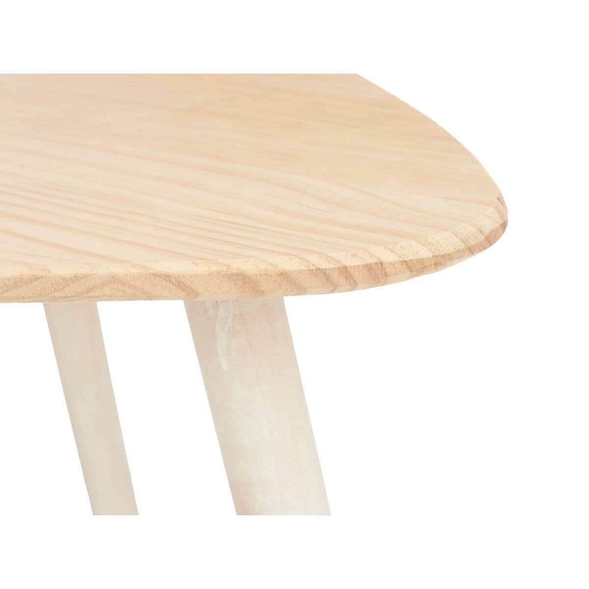 Centre Table Gift Decor White Brown Wood 60 x 48 x 64 cm