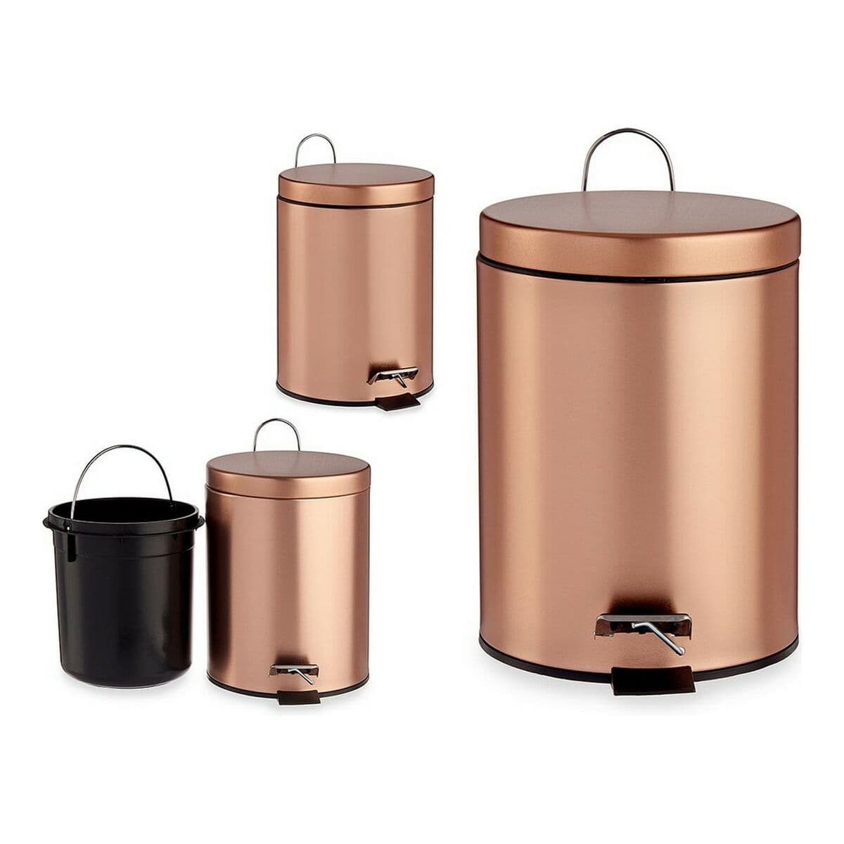 Pedal bin Berilo Copper 5 L