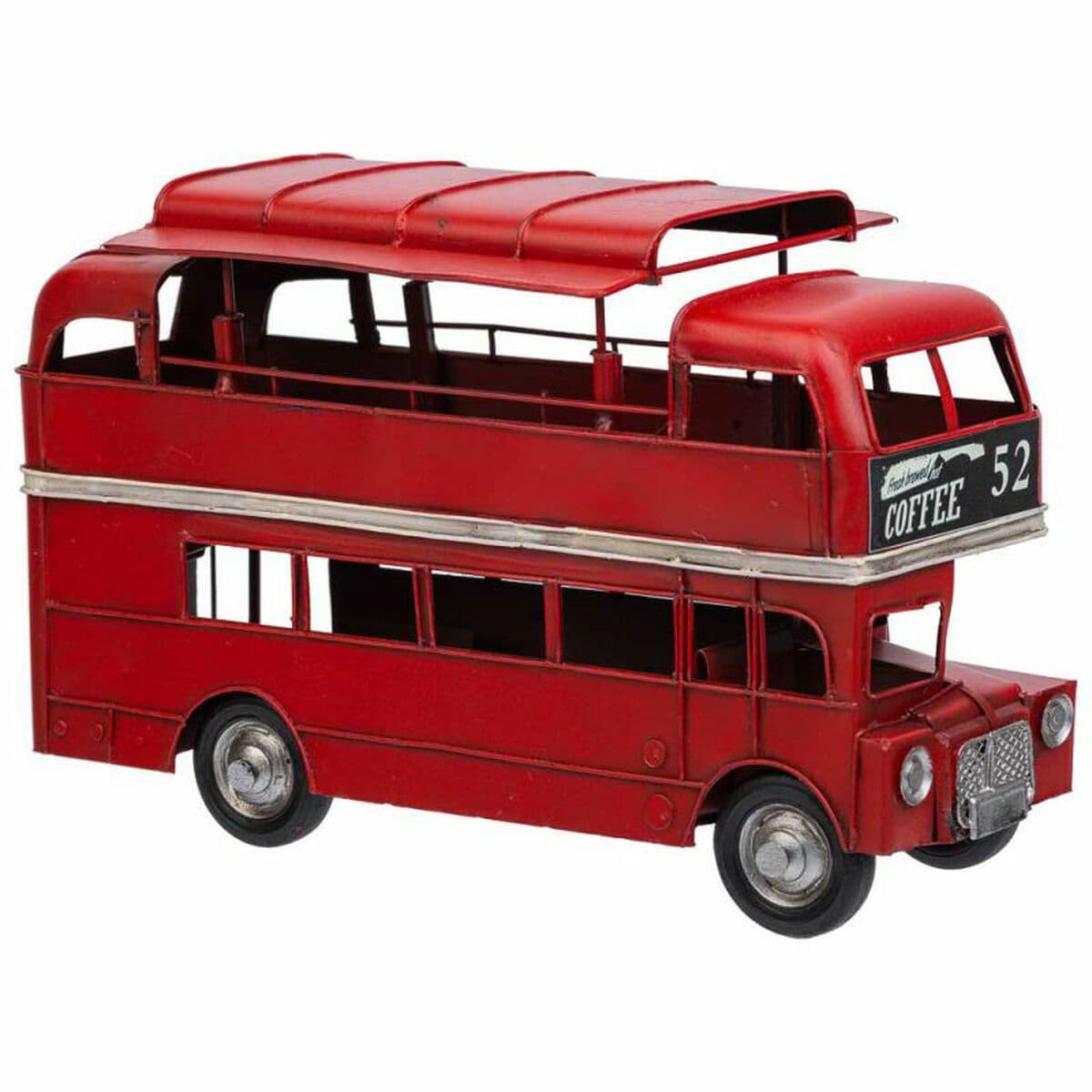 Collectable Figures Alexandra House Living Red Iron ABS Bus 14 x 18 x 28 cm