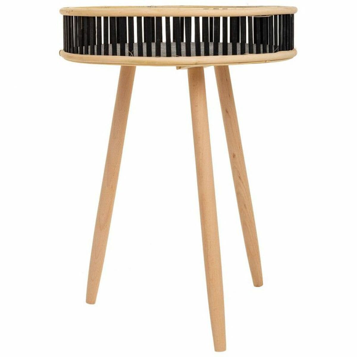 Set of 3 tables Alexandra House Living Black Wood Bamboo