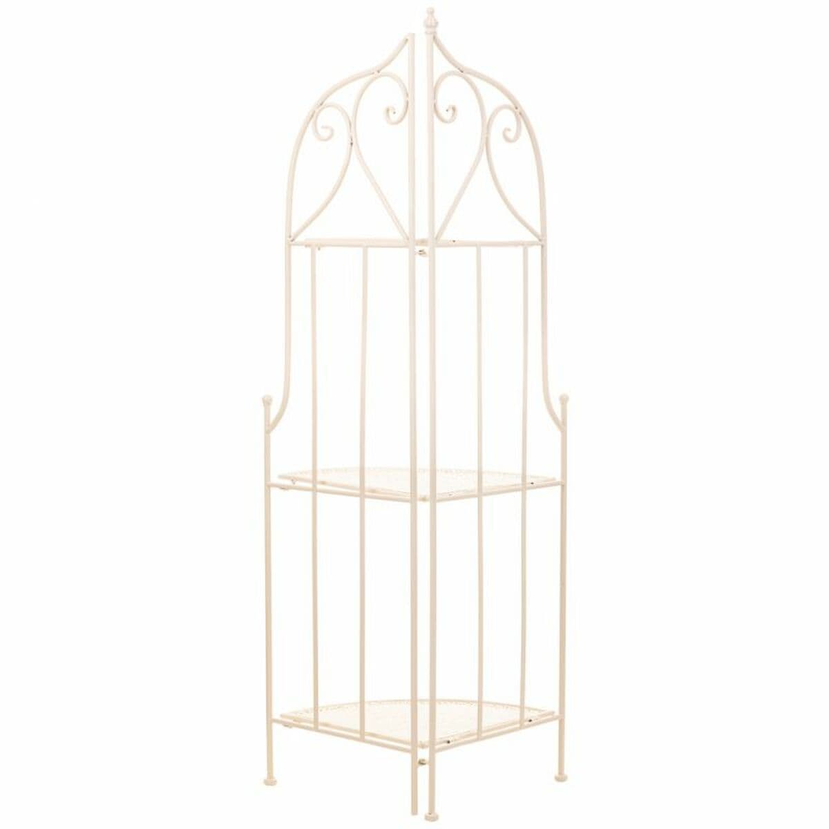 Corner Shelves Alexandra House Living White Metal Iron Ironwork 30 x 38 x 30 cm