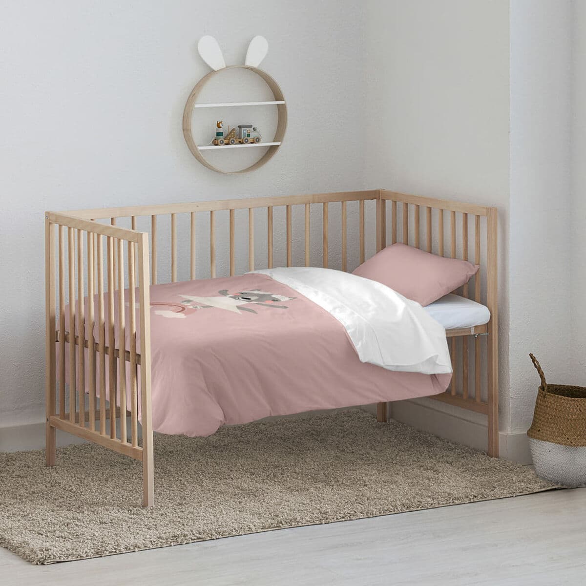 Nordic cover Kids&Cotton Lavi Big Pink 115 x 145 cm