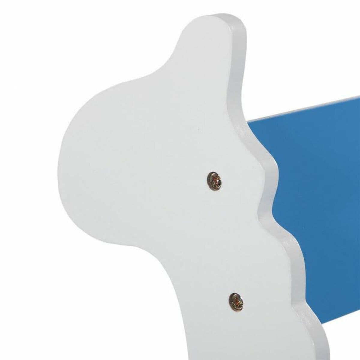 Rocking chair Alexandra House Living Blue White MDF Wood 33 x 55 x 51,5 cm Children's Giraffe