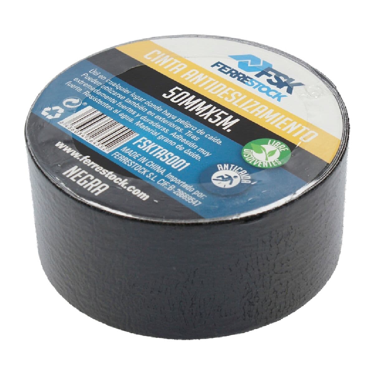 Roll of Anti-Slip Material Ferrestock Black 5 m x 50 mm Non-slip