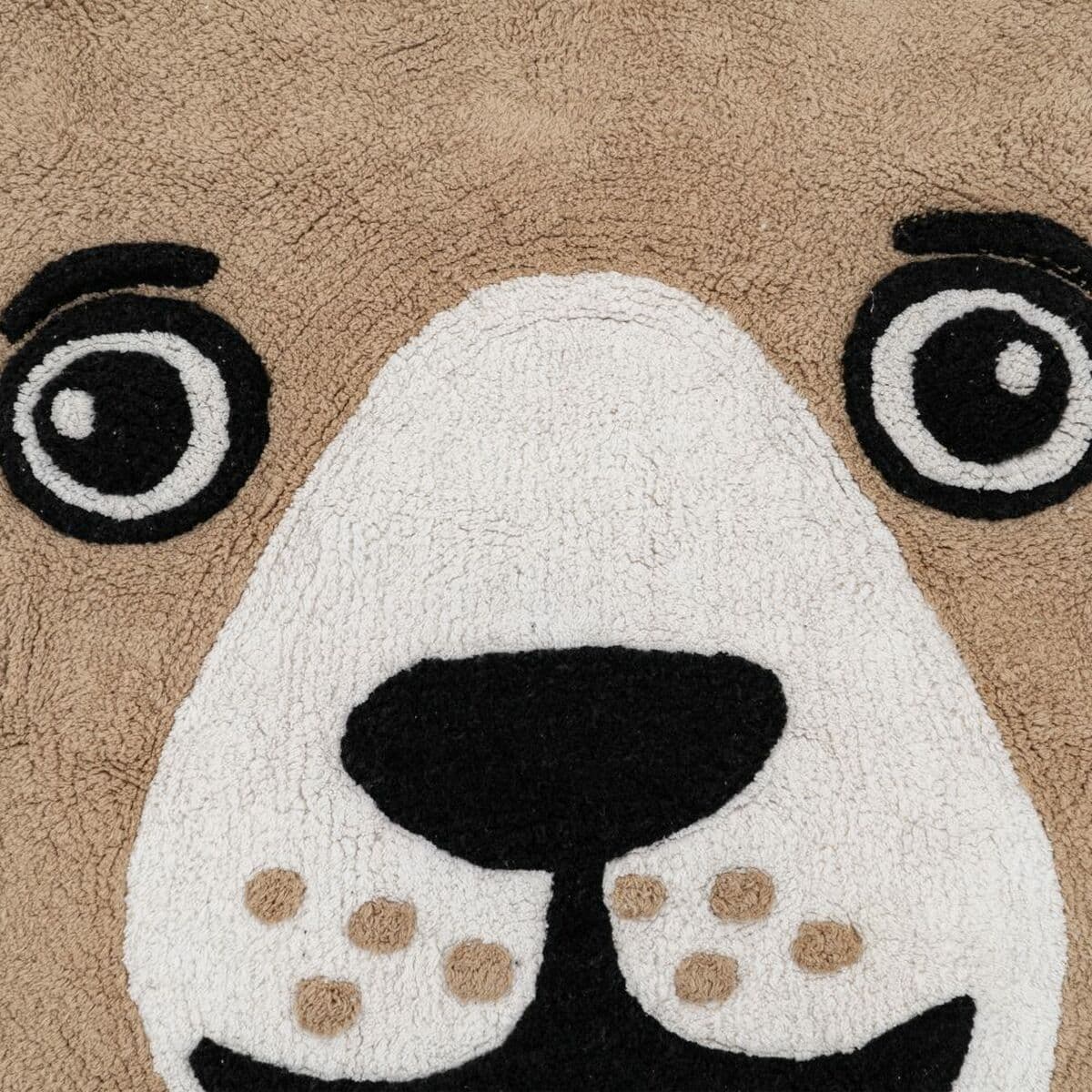 Playmat 100% cotton Bear 100 cm 100 x 100 x 1 cm