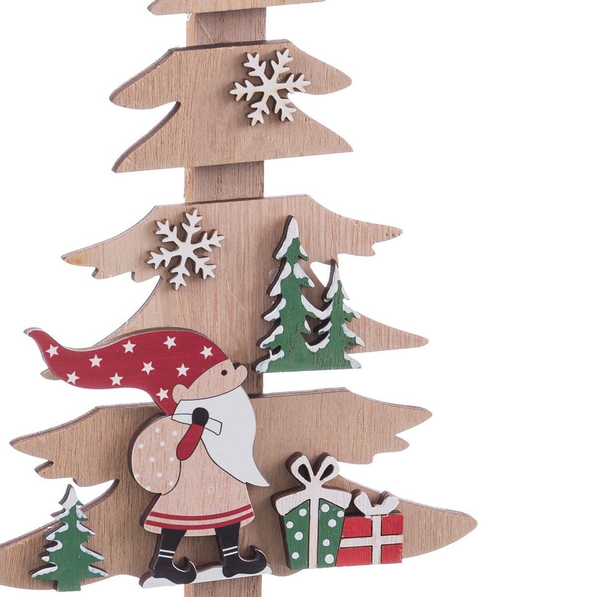 Christmas Tree Multicolour Wood 14,5 X 5 X 26 CM