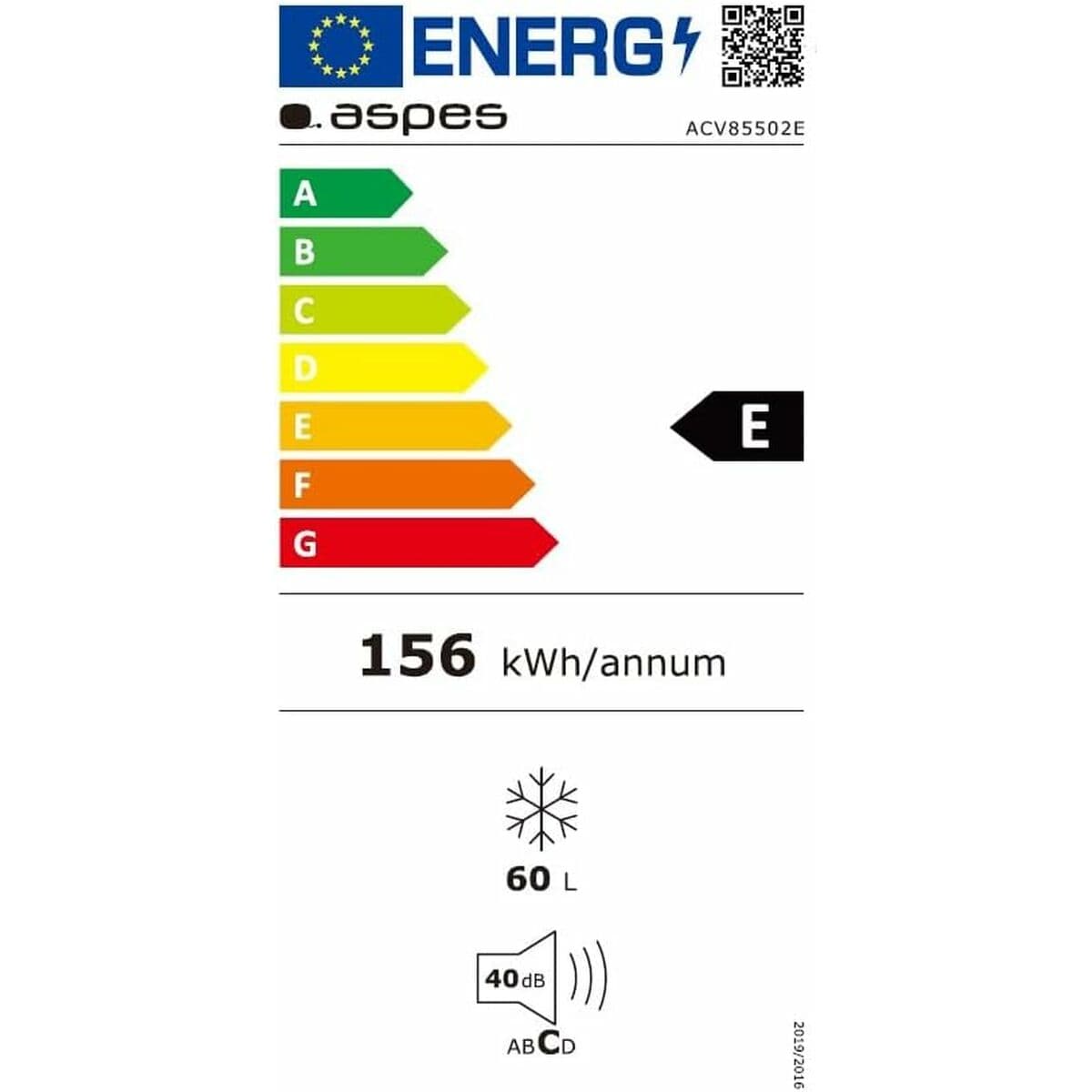 Freezer Aspes ACV85502E    85