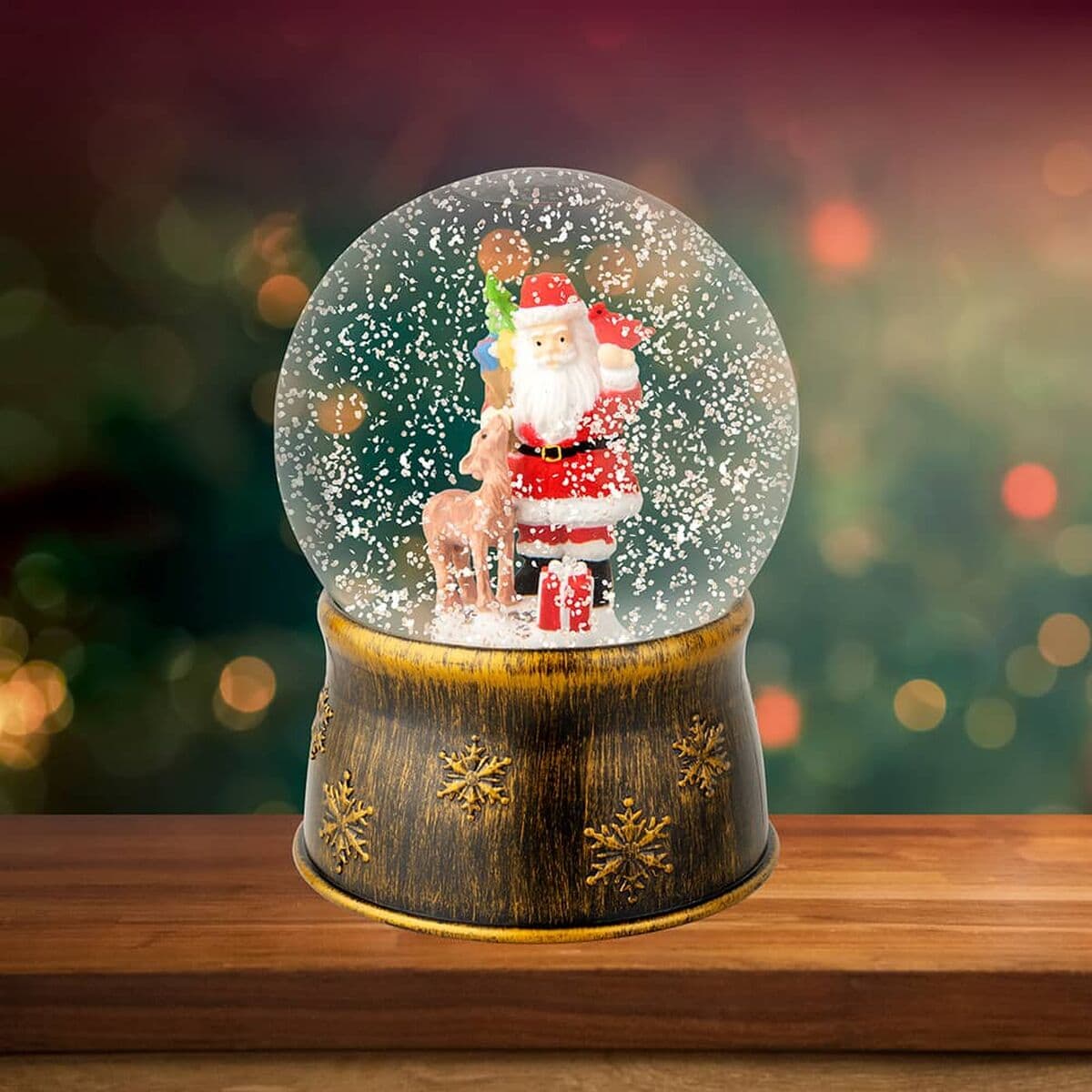 Father Christmas Snowball Lumineo Multicolour Ø13 x 17,5 cm
