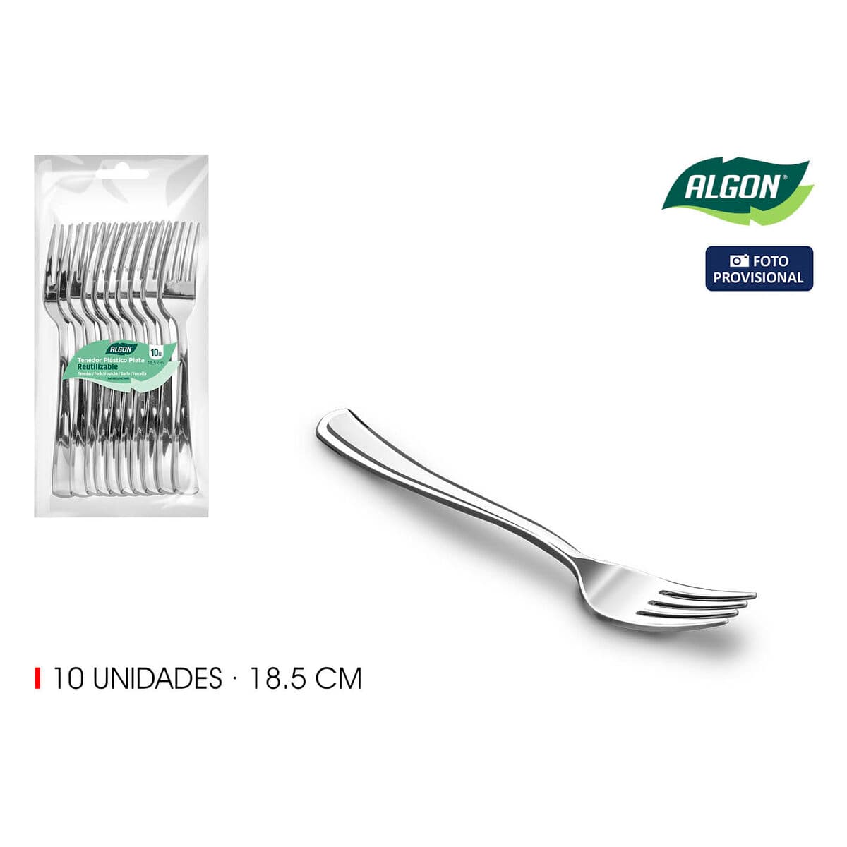 Fork Set Algon 18,5 cm 10 Pieces (24 Units)