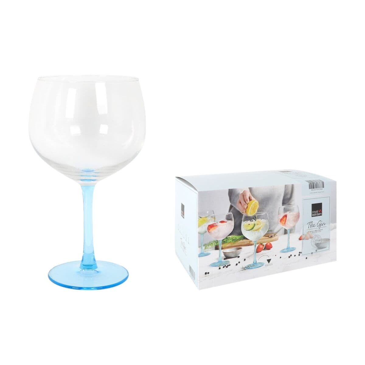 Set of Gin and Tonic cups Inde Blue 650 ml 9 x 11 x 19 cm