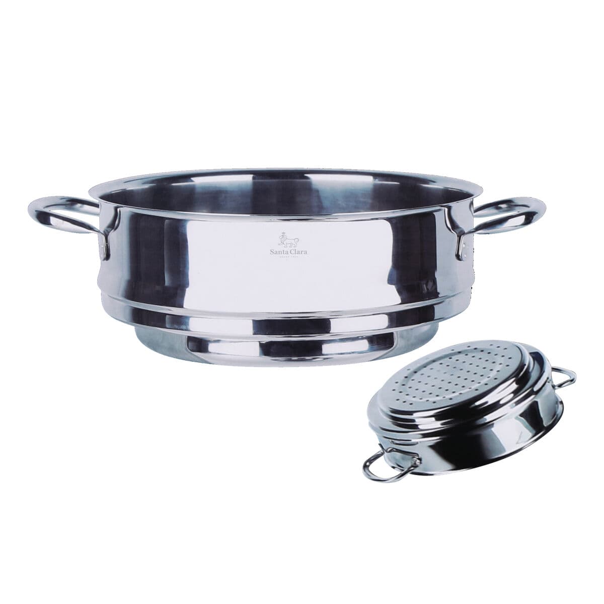 Steamer with Pan Santa Clara Santa clara Ø 25,7 x 34 x 9,5 cm (2 Units)