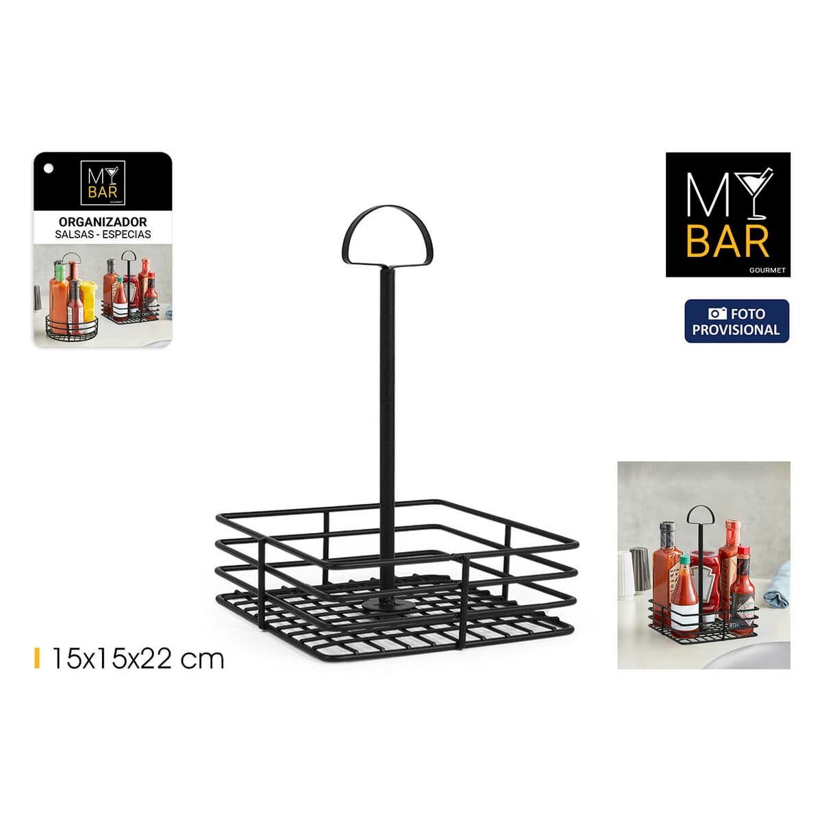 Sauce Boat My Bar 15 x 15 x 22 cm Black (12 Units)