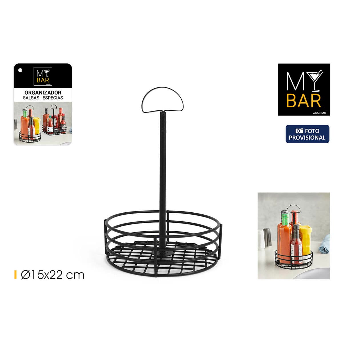 Sauce Boat My Bar 15 x 15 x 22 cm Black (12 Units)