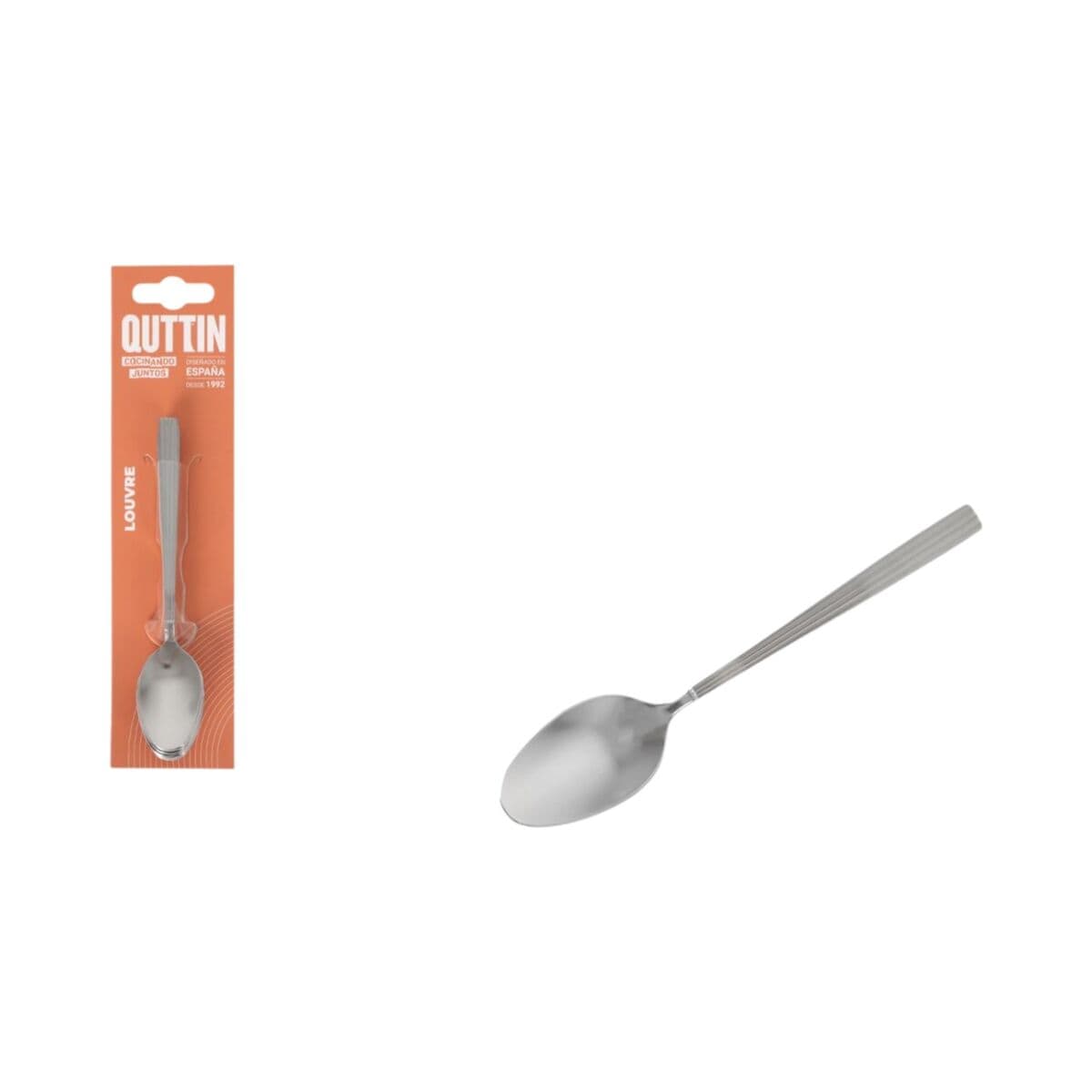 Teaspoon Quttin LOUVRE Silver 6 Pieces 12 Units