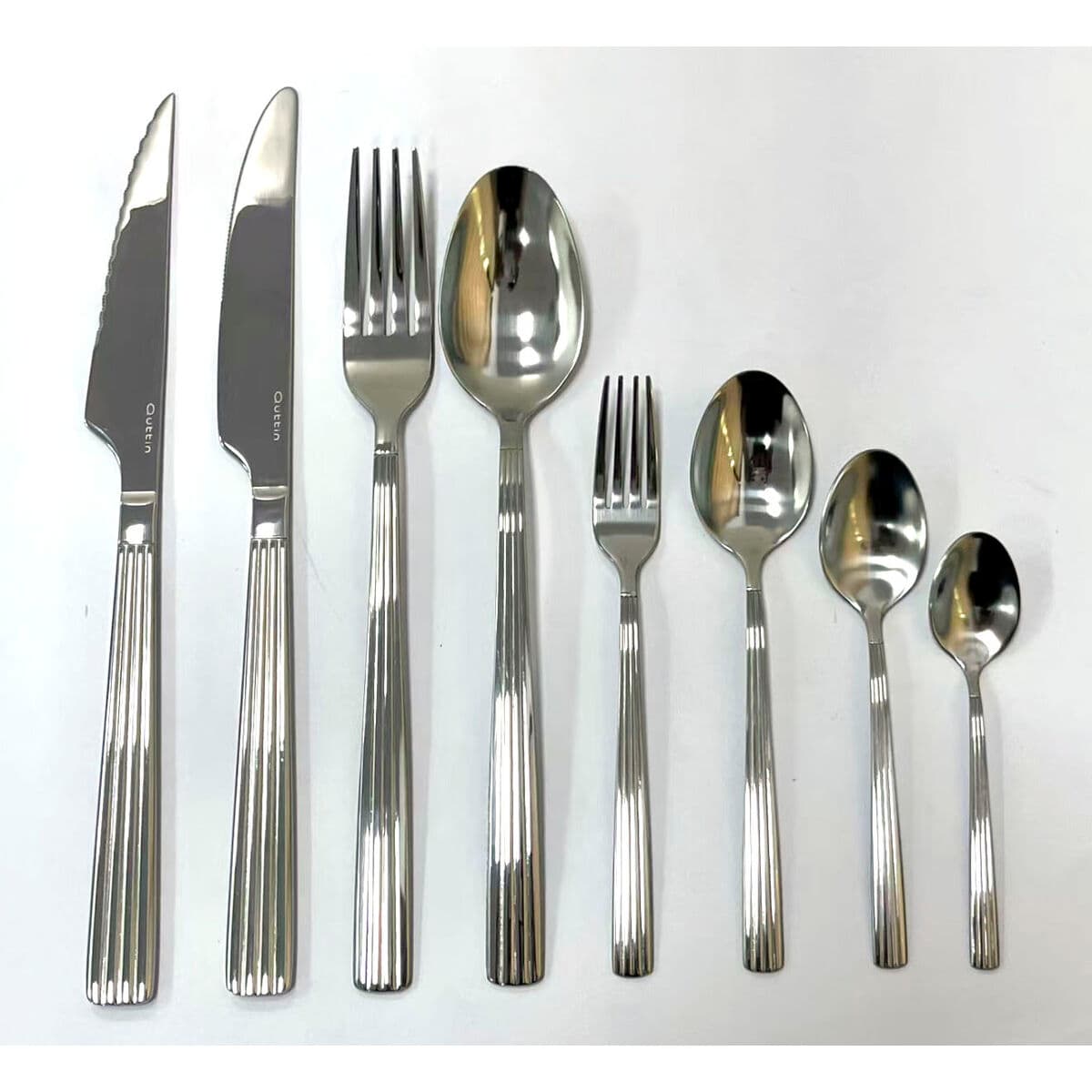 Teaspoon Quttin LOUVRE Silver 6 Pieces 12 Units
