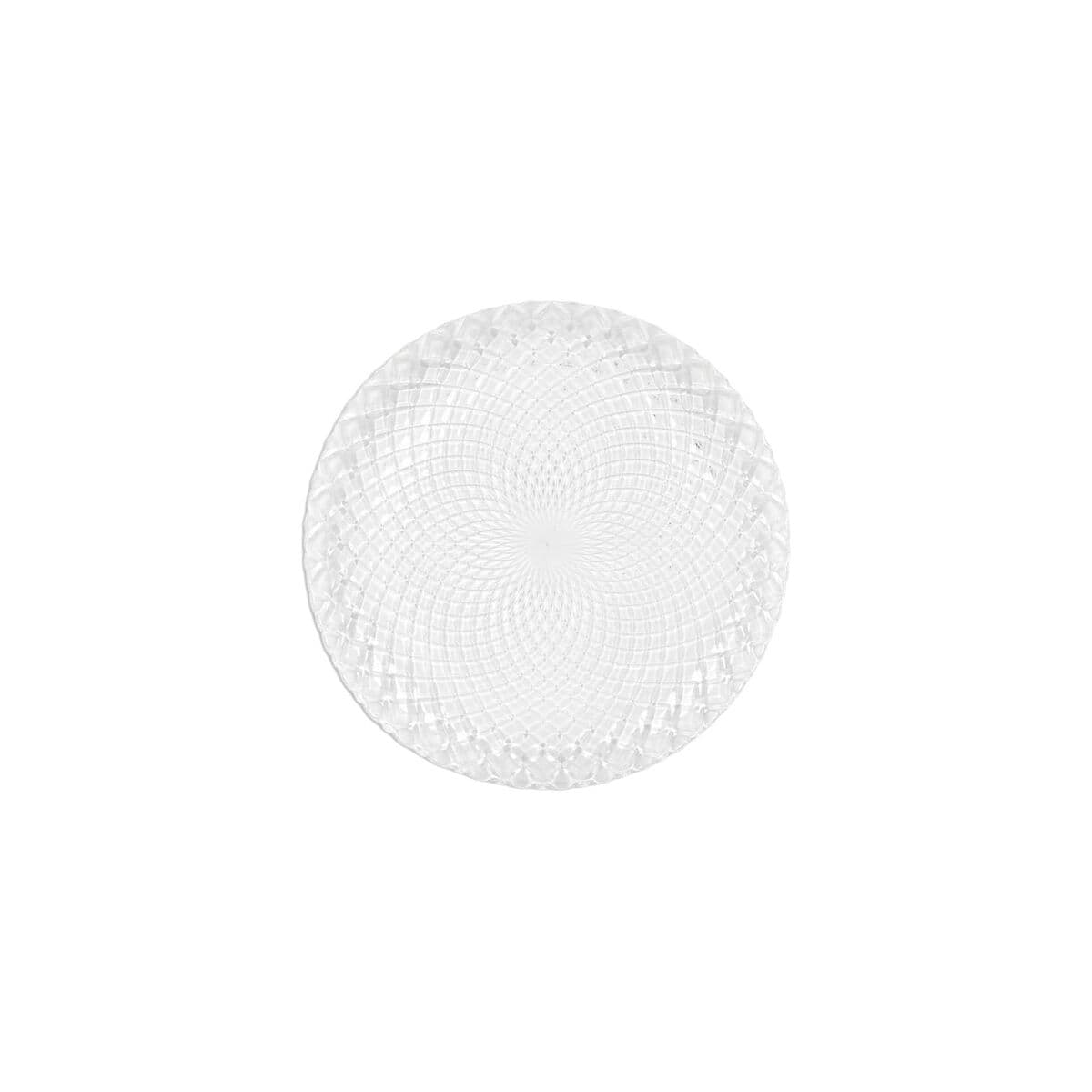 Dessert dish La Mediterránea Diamond Transparent Glass Ø 18,5 cm (12 Units)