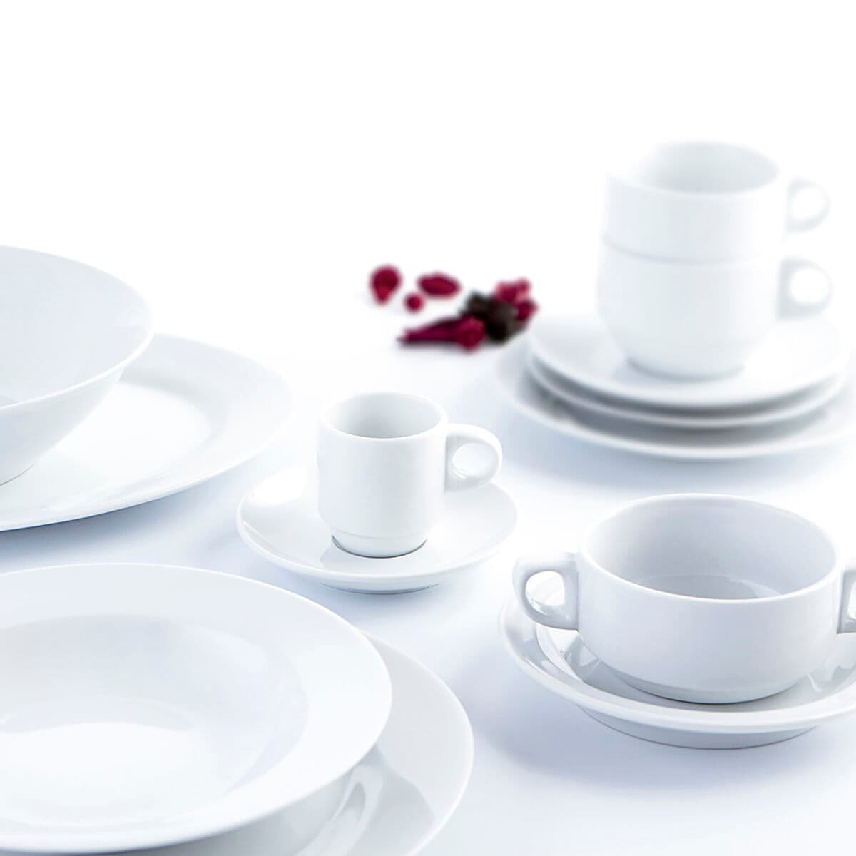 Tea and coffee cup Quid Basic White 250 ml (12 Units)